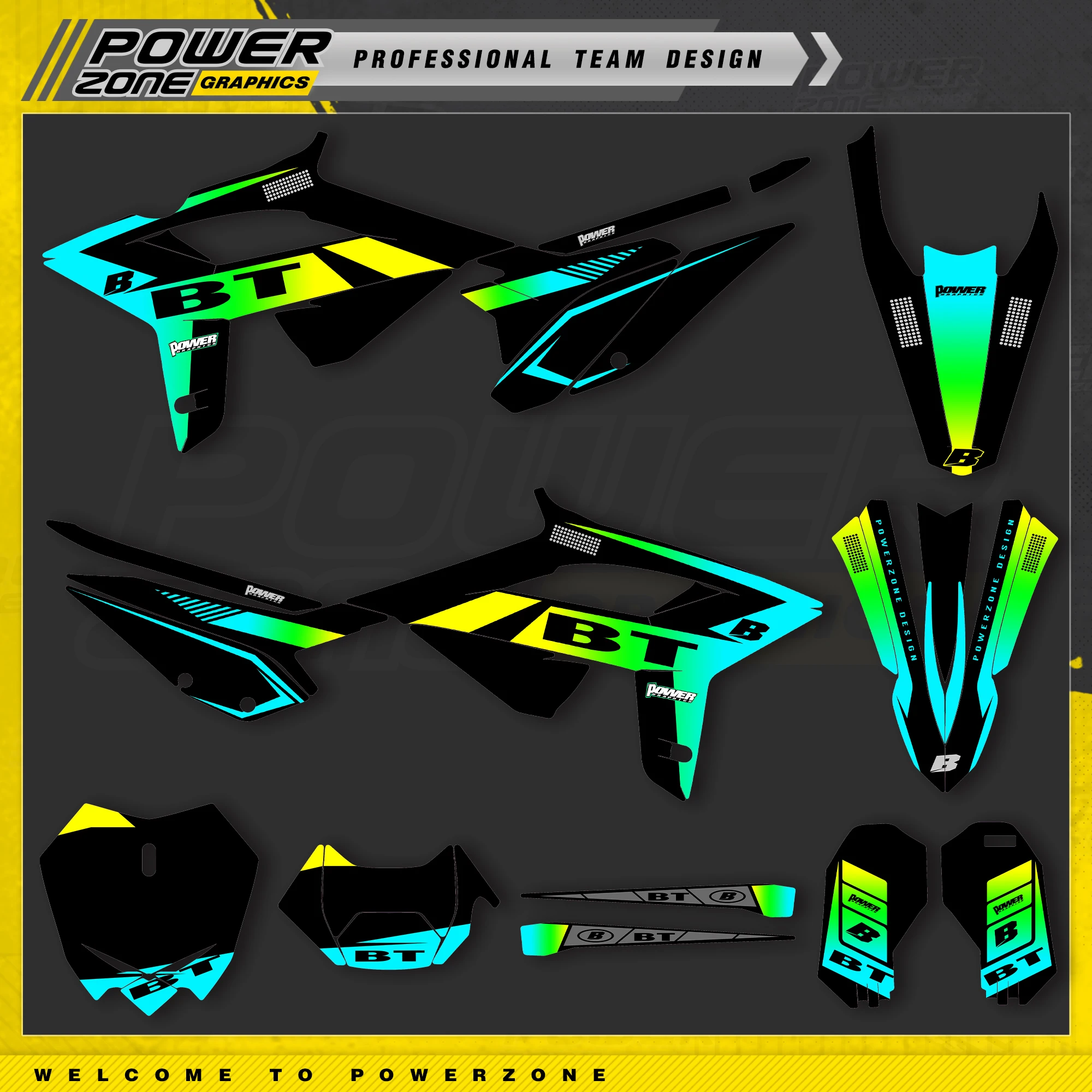 

Набор графических наклеек и стикеров PowerZone Custom FOR RR для BETA 2022 2021 2020 RR RR-S 125 200 250 300RR 350 390 430 480 RR-S RX 03