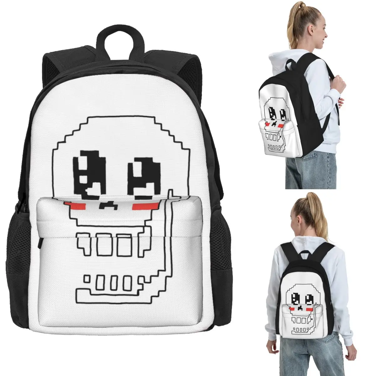 

Blushing Papyrus Backpack Hot Sale Daypack Large Capacity Boys Girls BookBag School Bag Shoulder Bags for Men Women