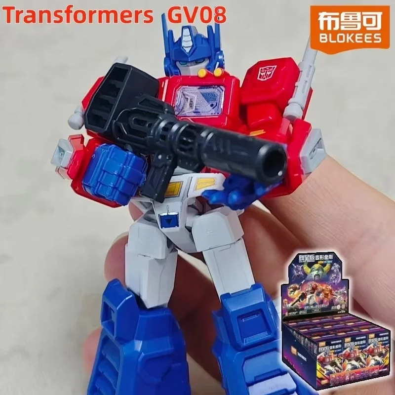 

Blokees Transformers One Galaxy Version 8 Blind Box Unicron Optimus Prime Metroplex Gnaw Blocks Figure Model Collectible Gift