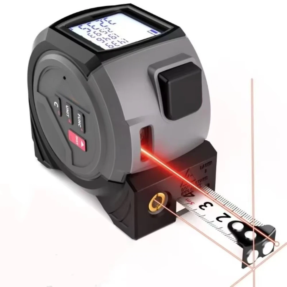 New mini laser level and laser distance tape measure 40 meters cheap price from the factory