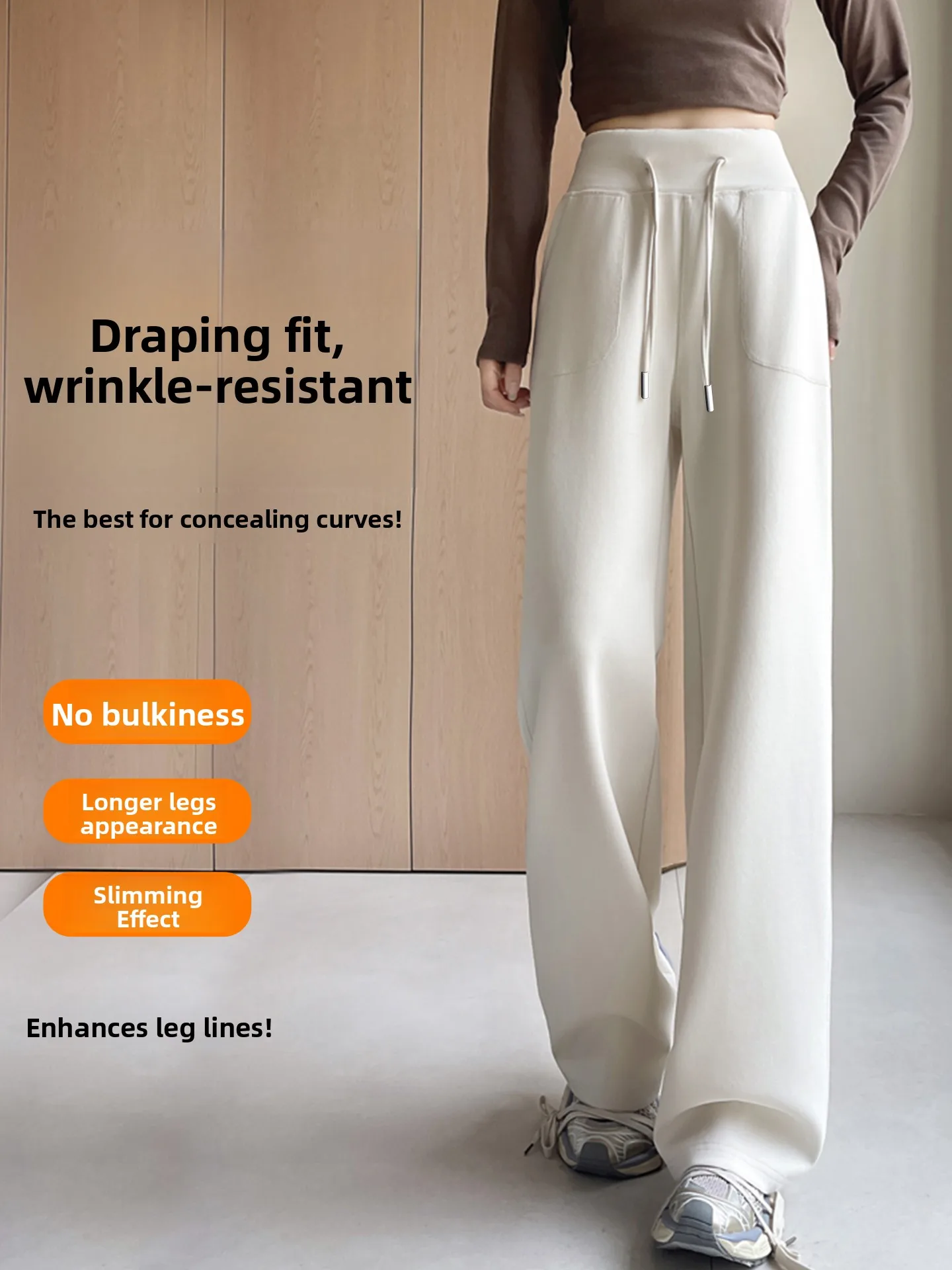 กางเกงโยคะลำลองทรงหลวมสำหรับผู้หญิง กางเกงวอร์มขายาวทรงกว้าง เหมาะสำหรับออกกำลังกาย พักผ่อน กิจกรรมกลางแจ้ง และชุดกีฬา