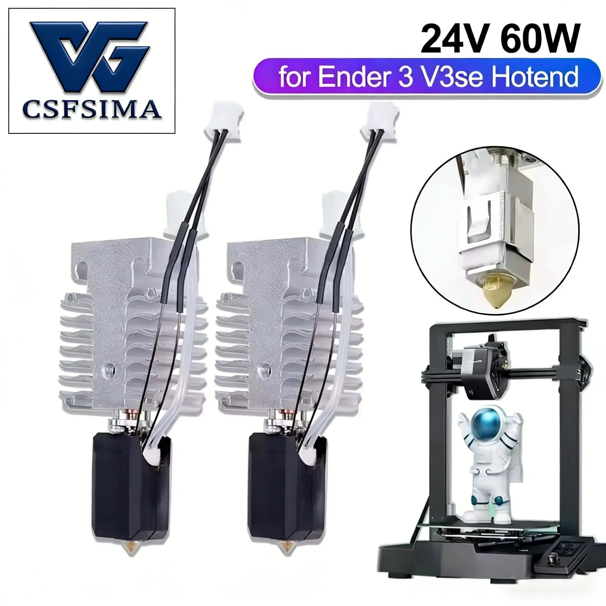 

Керамический комплект сопел для 3D-принтера Ender-3 V3 SE - Модернизация экструзионной головки