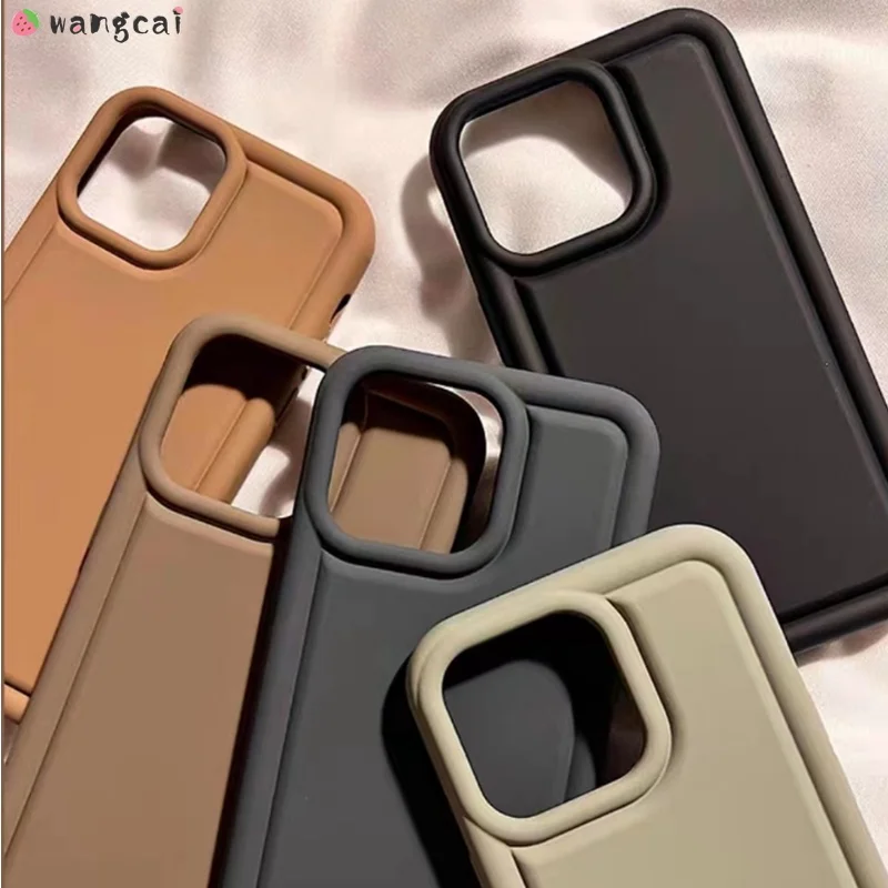 For Samsung Galaxy S22 S21 S20 Ultra Plus FE S10 Plus S10 5G Phone Case Thicken Airbag Shockproof Matte Plain Soft Liquid Cover