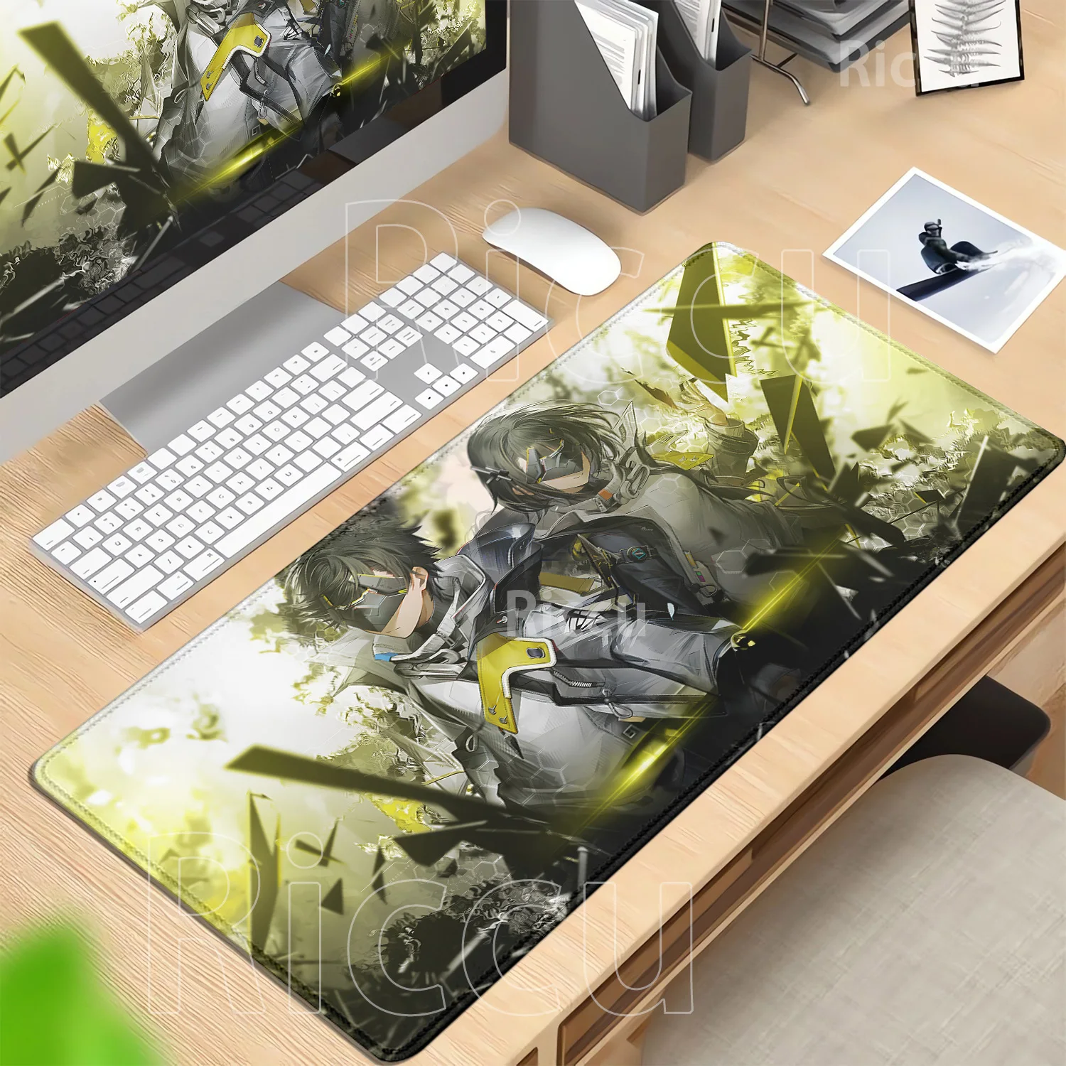 Gaming Mouse Pad Arknights Endfield Rubber Gaming Large PC Computer Peripherals Mousepad HD Printing Desk Mat overlock Mouse Mat