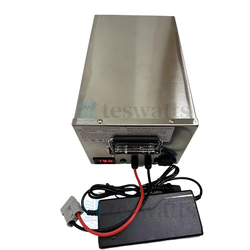 72v 60Ah li-ion lithium battery 72V with BMS for 3000W 5000W club bicycle bike tricycle motorhome AGV +10A charger.