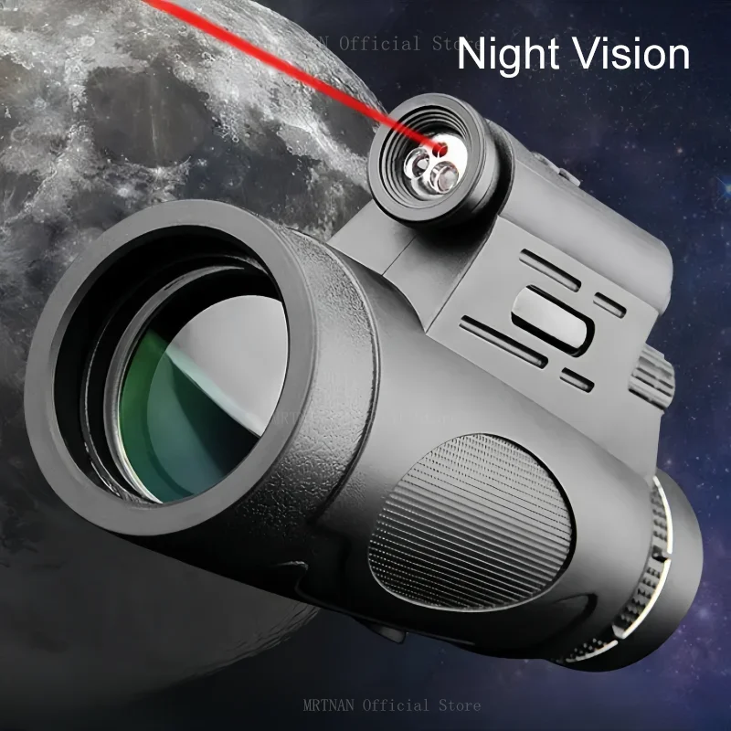 

Бинокль HD Bak4 портативный, мощный бинокль с большим радиусом действия, профессиональный телескоп для охоты, 12x50