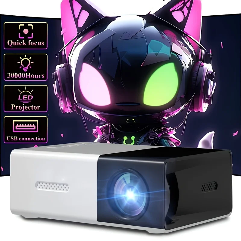 Home Theater YG300  Projector Support 1080P Decoding Built-i