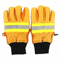 New Forest Fire Gloves Extinguishing Flame Retardant Wear-resistant Firefighter Rescue Glove High Temperature Resistant Cowhide