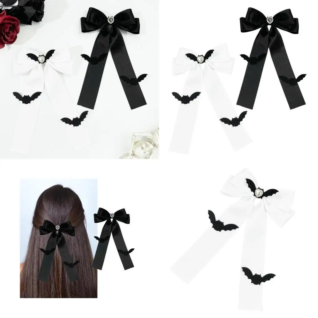 

31BB Bat Wing Hair Bows for Lady Sweet Hair Clip Women Barrettes Hair Styling Tool Bowknot Hair Clip Women Hair Decors
