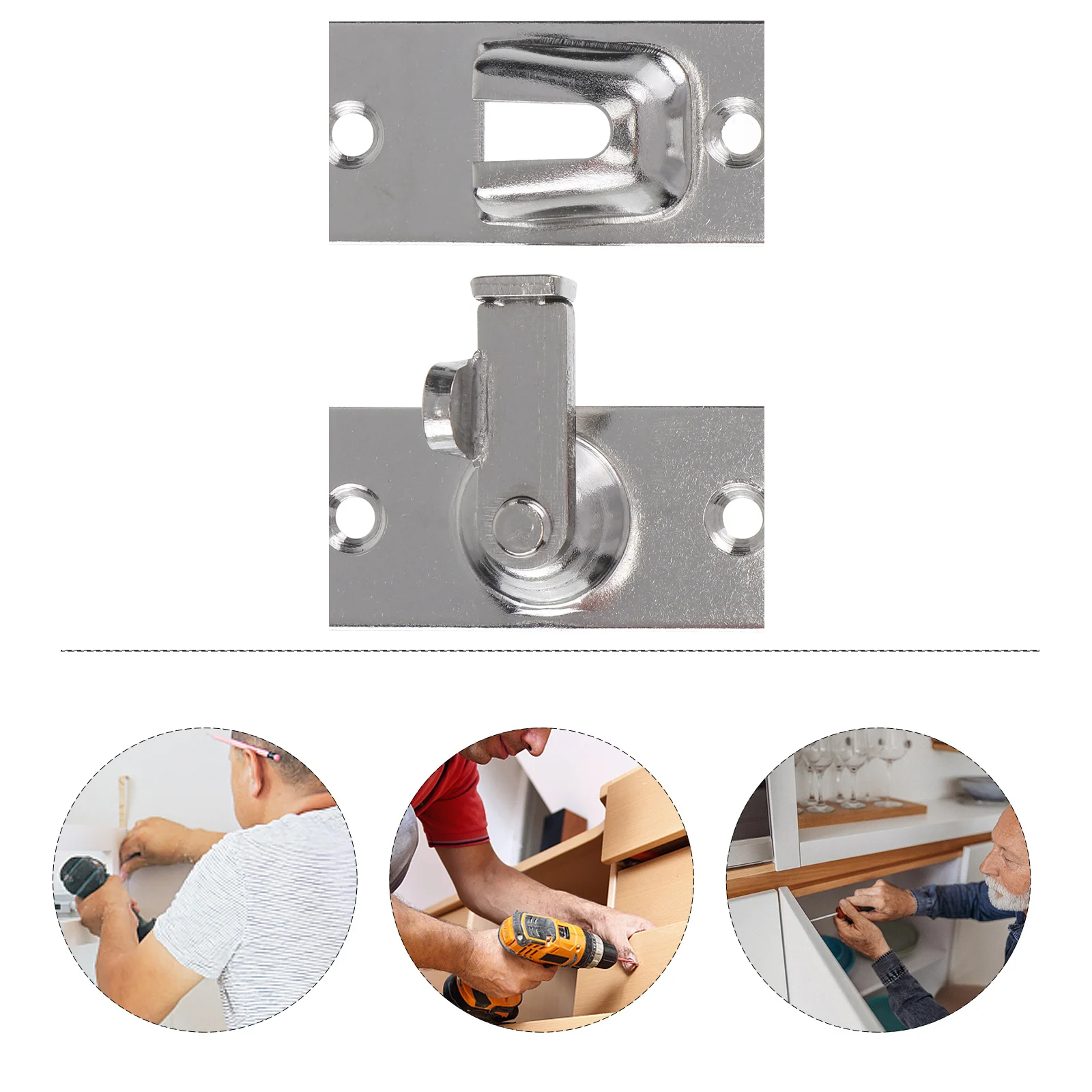 

Door Buckle Hardware Corner Latch Bolt Right Angle Lockable Stainless Steel Barn Latches