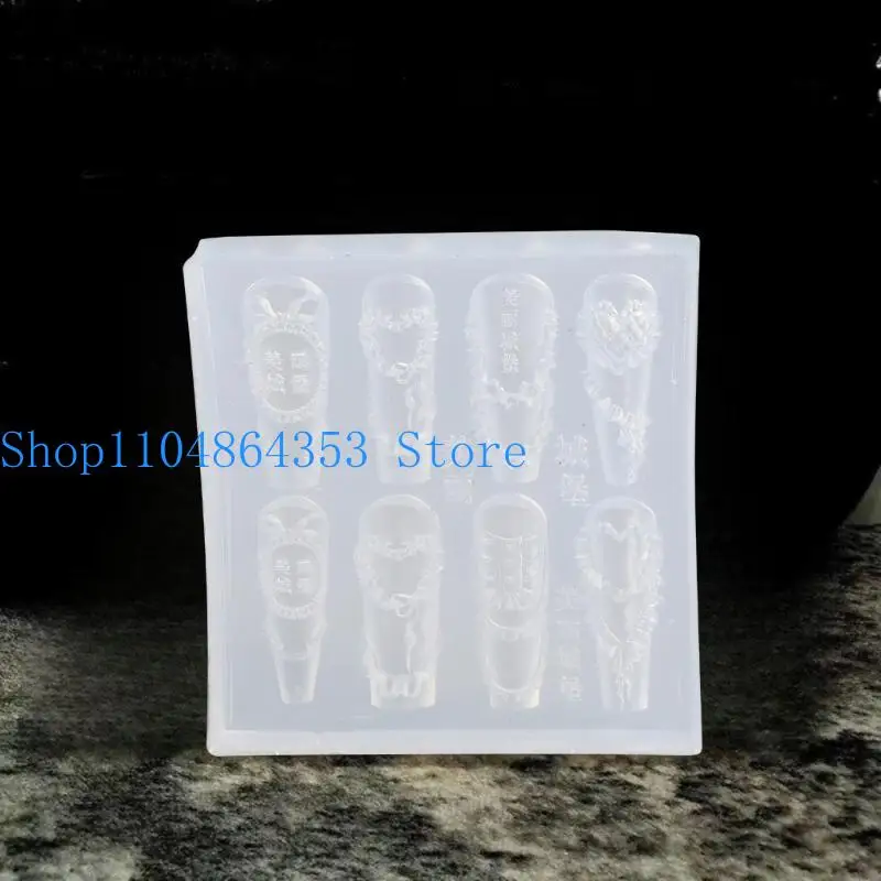 

652F Креативные резные силиконовые формы для дизайна ногтей для поделок из смолы и дизайна маникюра