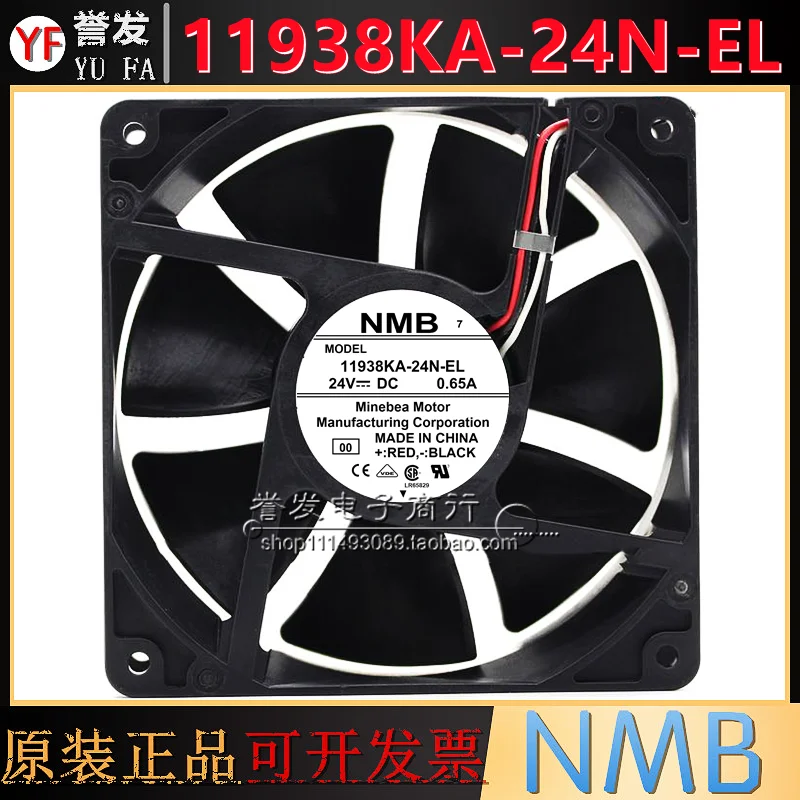 ใหม่ของแท้ 11938KA-24N-EL 24V 0.65A 12038 120x120x38 มม. พัดลมระบายความร้อนหม้อน้ำ