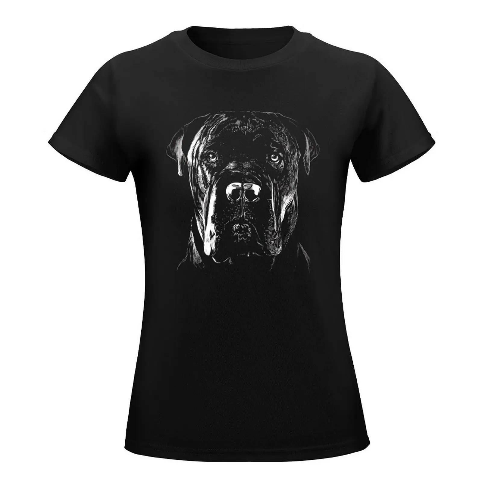 Cane Corso Dog Black, Cool Cane Corso Dog Lover T-Shirt customizeds kawaii clothes black t-shirts for Women