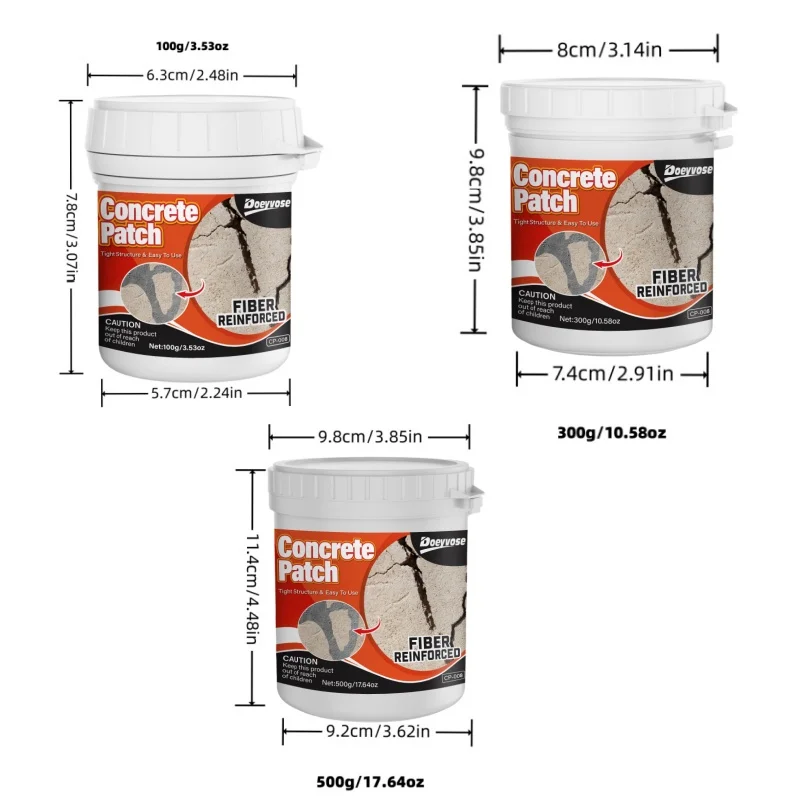 Gray Concrete  Repair Paste 100g/300g/500g Waterproof Crack Sealant