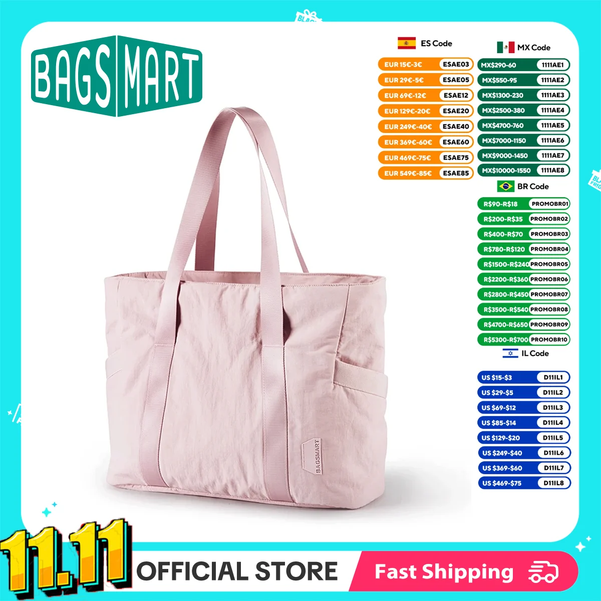 BAGSMART Женская сумка-тотебаг