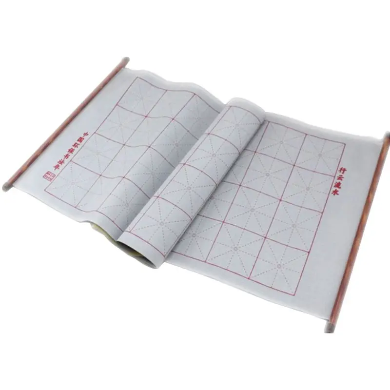 Gridded Chinese Water Paper Reusable Writing Cloth Strong Water Absorption Quick Dry 59''x17'' QXNF