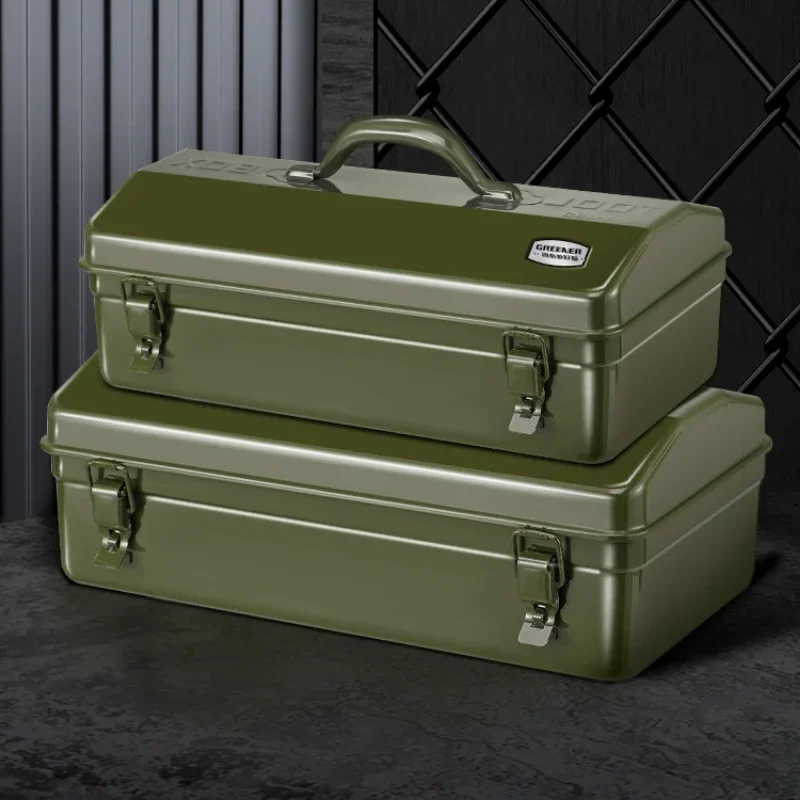 

Hardware Multifunctional Toolbox Industrial Storage Household Box Thickened Metal Auto Repair Iron Car Box