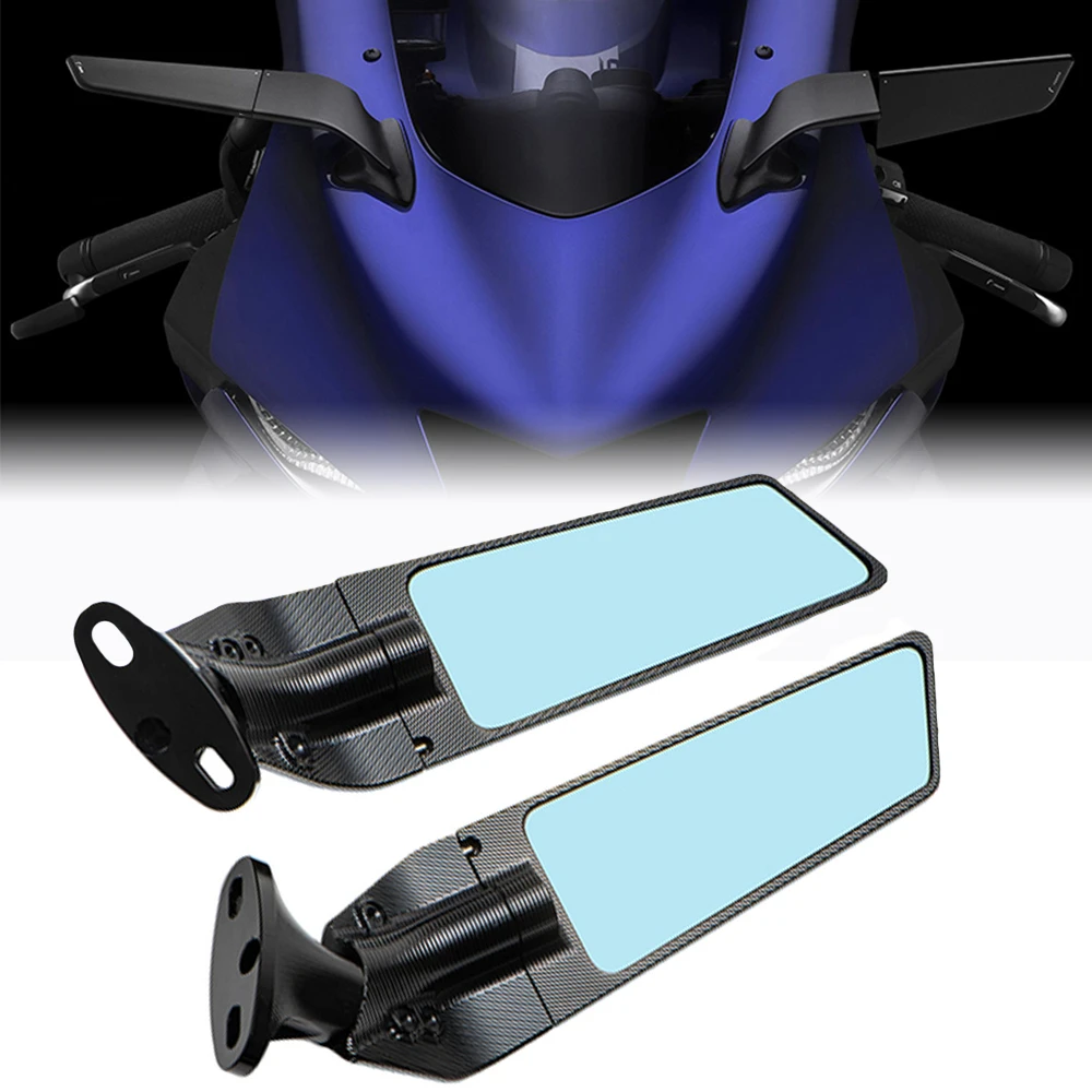 

Motorcycle Mirror Modified Wind Wing Adjustable Rotating Rearview Mirror For Kawasaki NINJA 300R 400R 650R 250R NINJA1000 ER6F