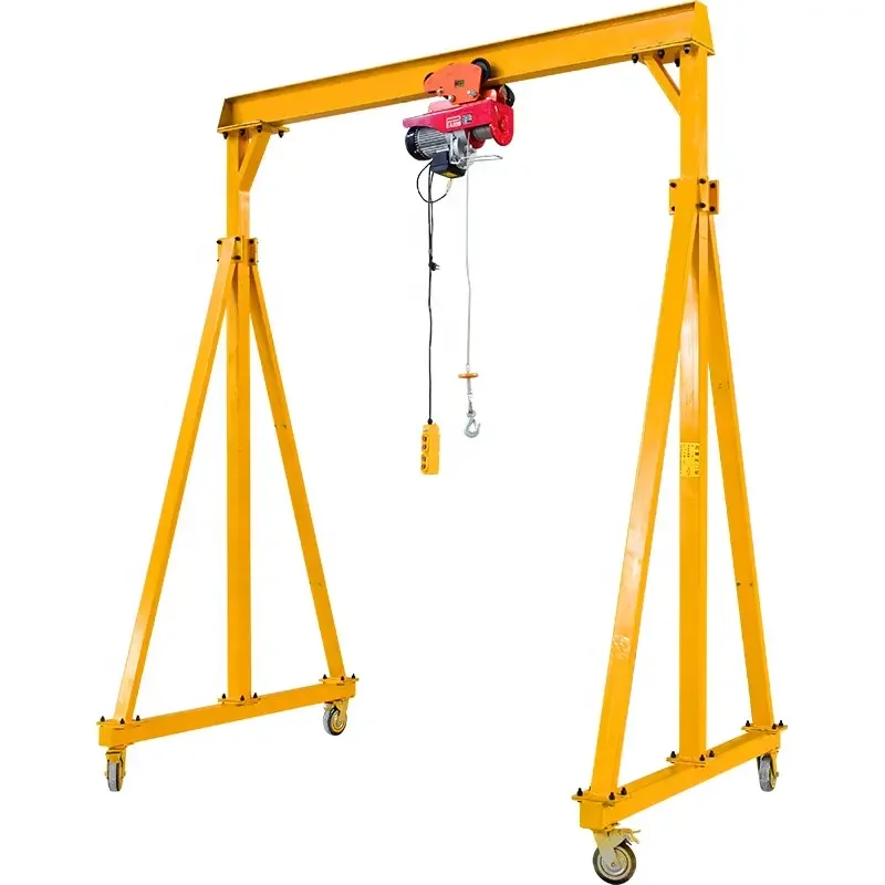 5-10 Ton Simple Manual Hoist Gantry Crane, Compact Structure & Reliable Power Component For Daily Industrial Lifting