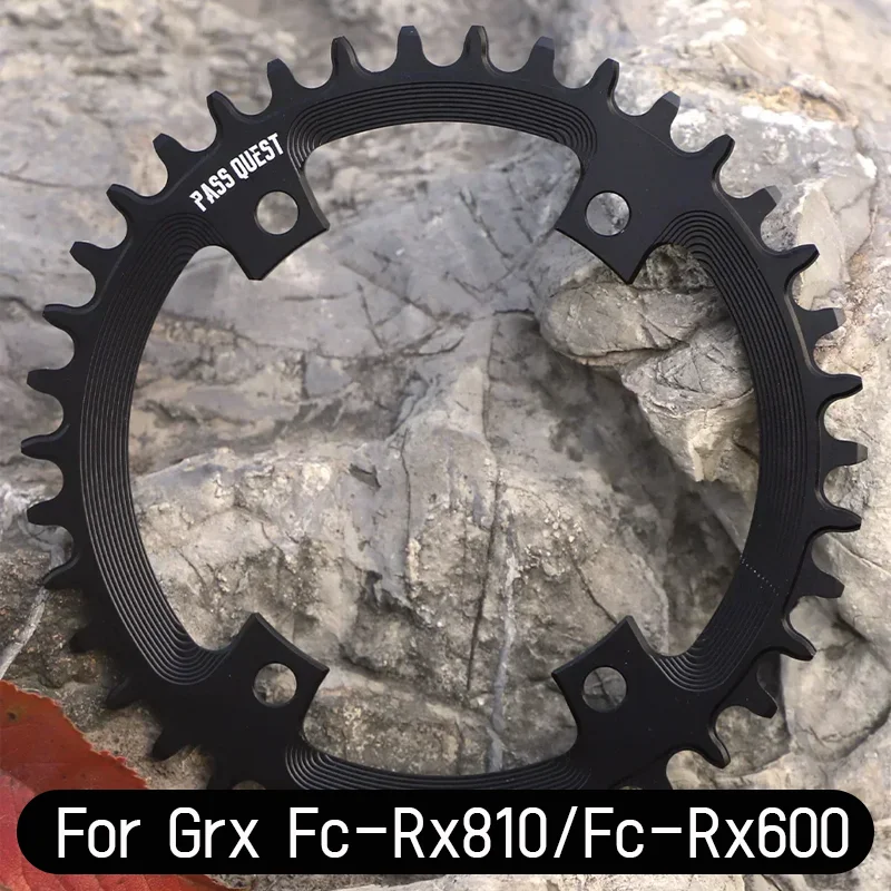 

110bcd Chainring 110 Bcd 4 Bolts Oval For Shimano Grx Rx810 Rx600 1x Chainring Crown 36 38 40 42 44 46 48 52 Teeth Narrow Wide