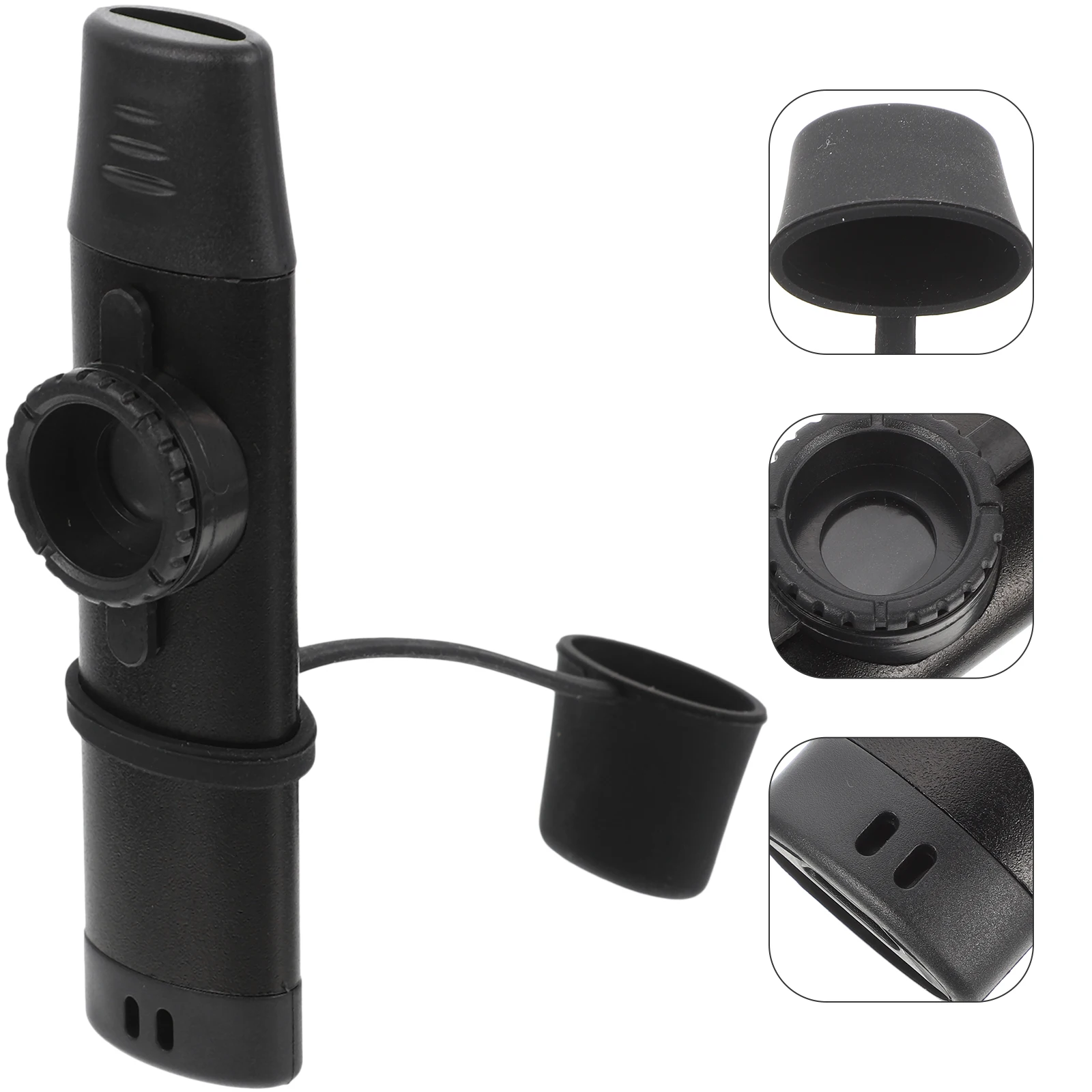 

Metal Kazoo Musical Performance Instrument Percussion Black Portable Reliable Child