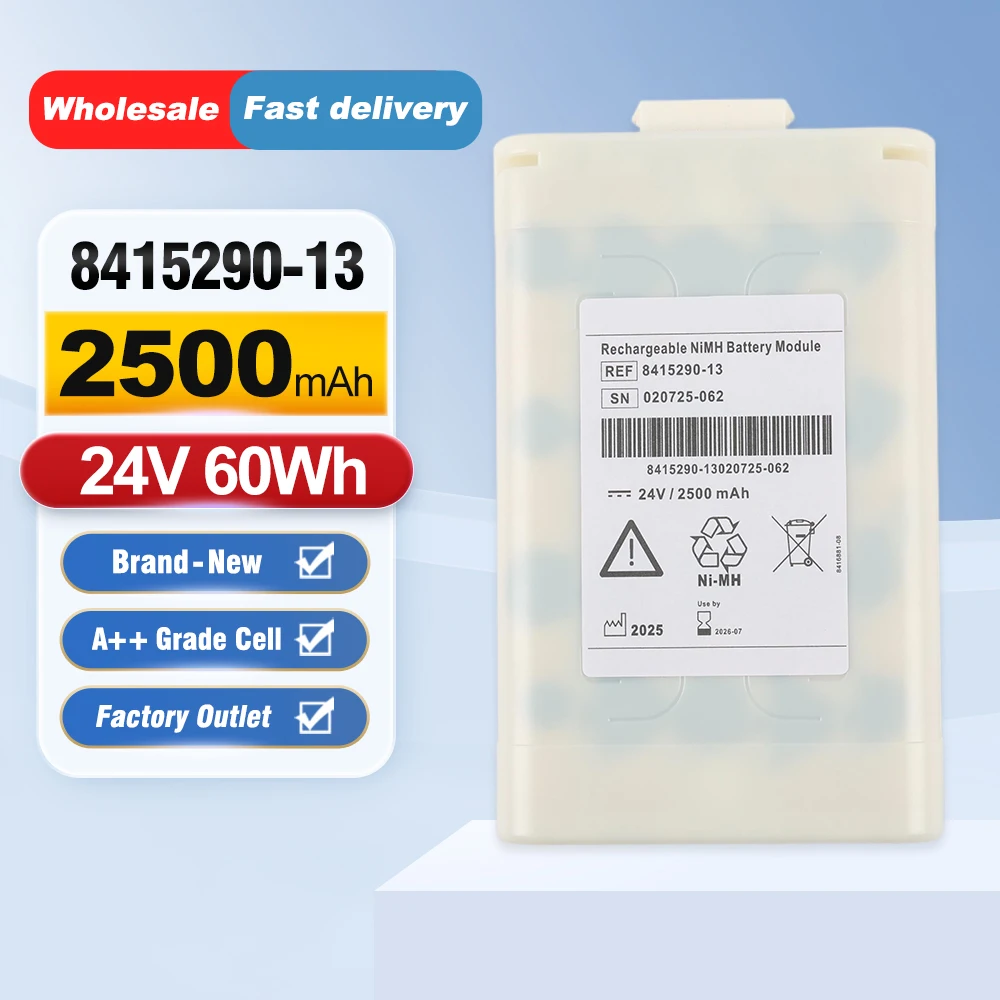 

8415290-13 8415290-11 NiMH аккумуляторная батарея для Drager Evita V300 V500 VN500 Veltilator 020725-062 REF 8415290-13 SN 0207