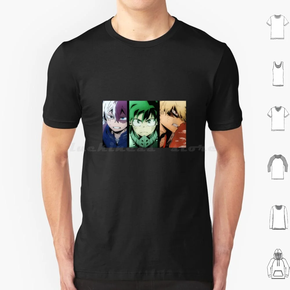 T Shirt Men Women Kids 6Xl Bnha Midoriya Izuku Boku No Hero Academia Bakugou Katsuki Todoroki Shouto Animabubble Mha Katsuki