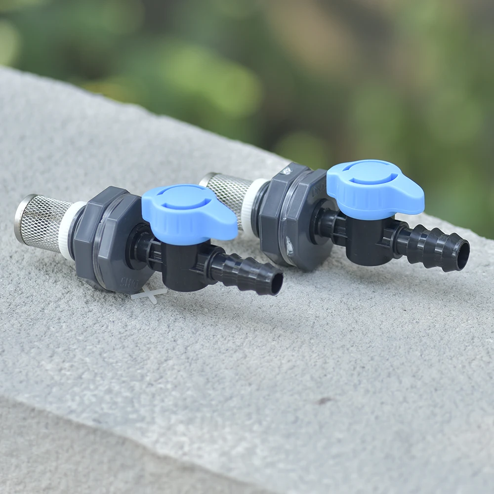 Drip Irrigation Rain Barrel Spigot, Barb Bucket Spigot with Bulkhead Fitting 1/2
