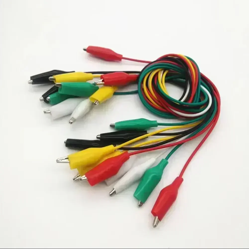 Quality 10 Piece For A*lligator Crocodile Clips Test S Electrical Clamp Insulated For Test Measurement Tool Accessory
