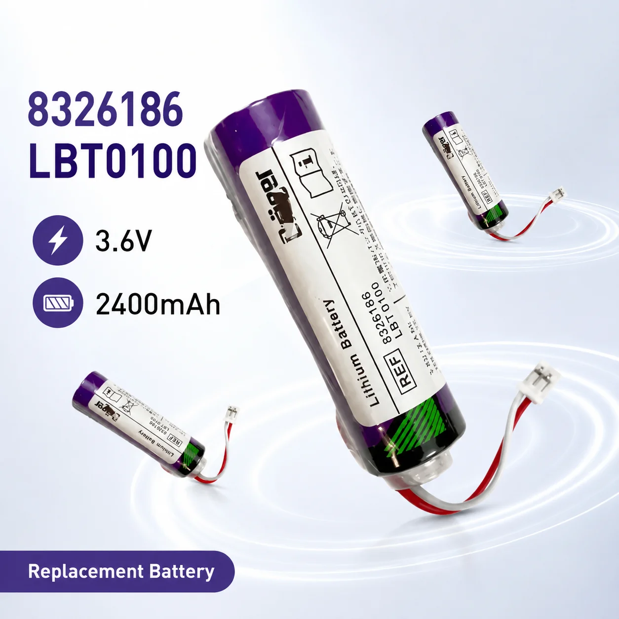 

ER14505 3.6V LBT0100 PLC Lithium Battery for 832616 Industrial Meter Sensor Alarm Backup Replacement Cell Parts Pack