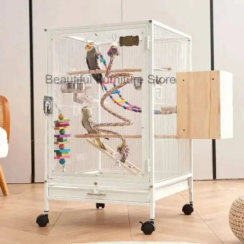 

Habitat Clear Outdoor Large Bird Cage Decor Parrot Stand Bird Cage Nest Pet Accessories Gaiola Para Passaros Furnitures YN50BC