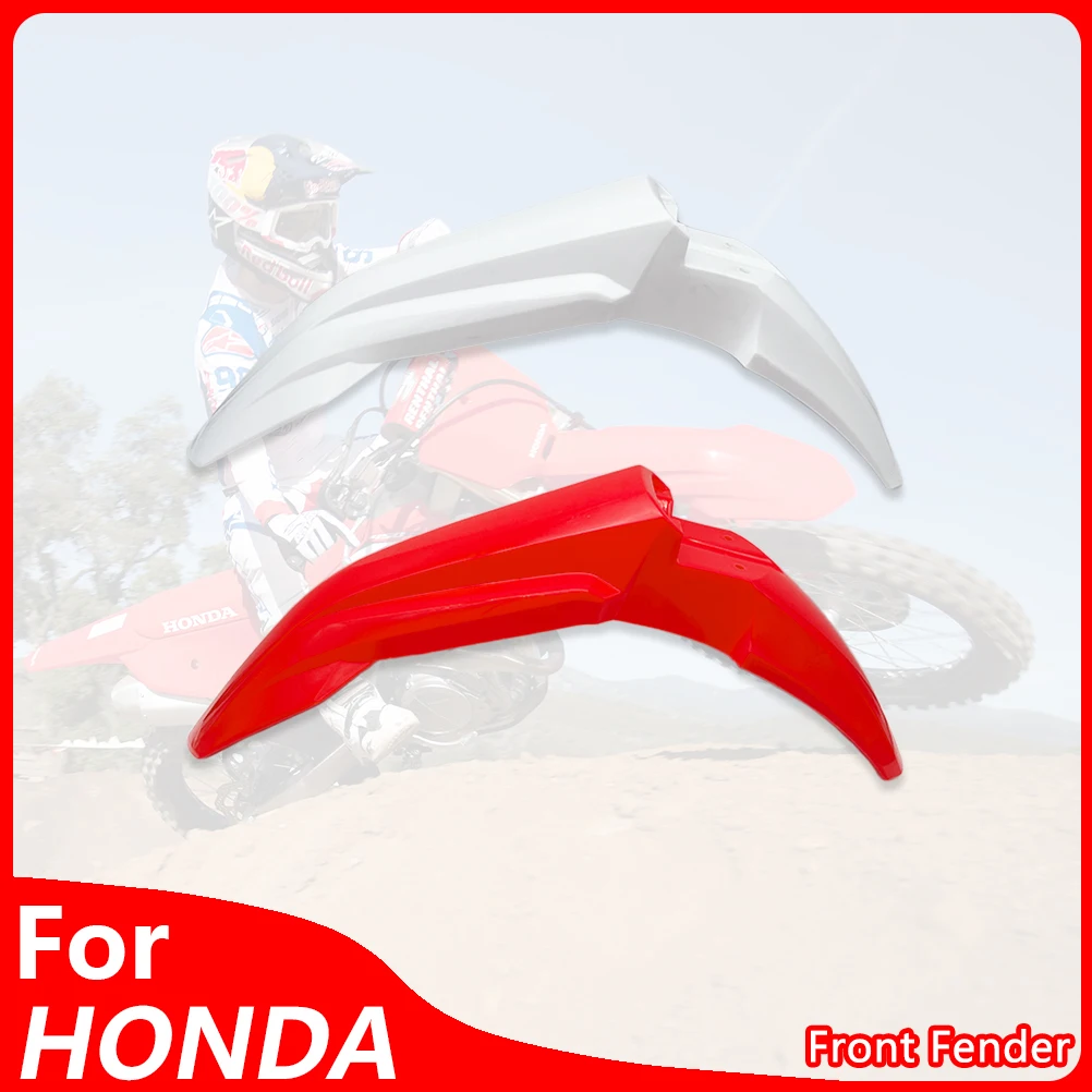 

For HONDA CRF250RX 2024 Motocross Front Fender Red White Plastic Mudguard 300RX CRF450RX Guard Cover Motorcycle Accessories