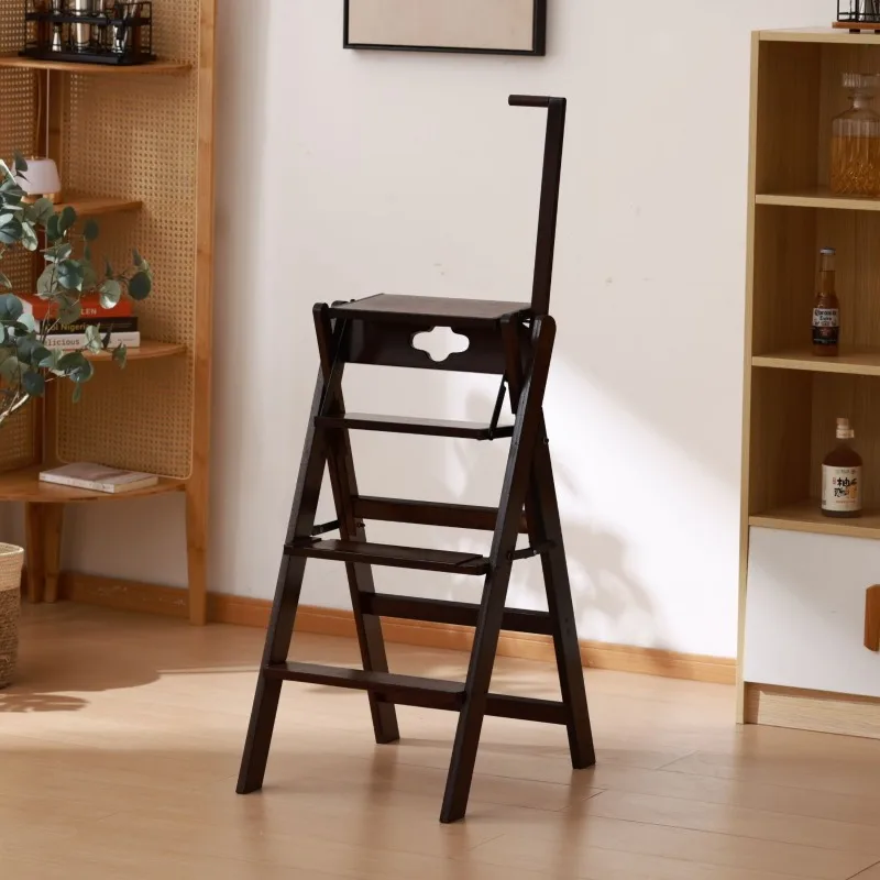 Portable two-in-one stepped stool for home rental, foldable, multifunctional chair