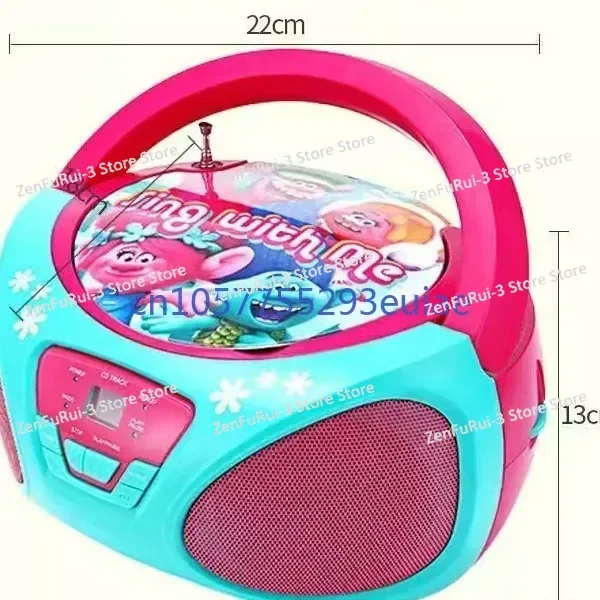 Cartoon Portable CD Player English Prenatal Education Learning CD Disc Repeat Bread Radio