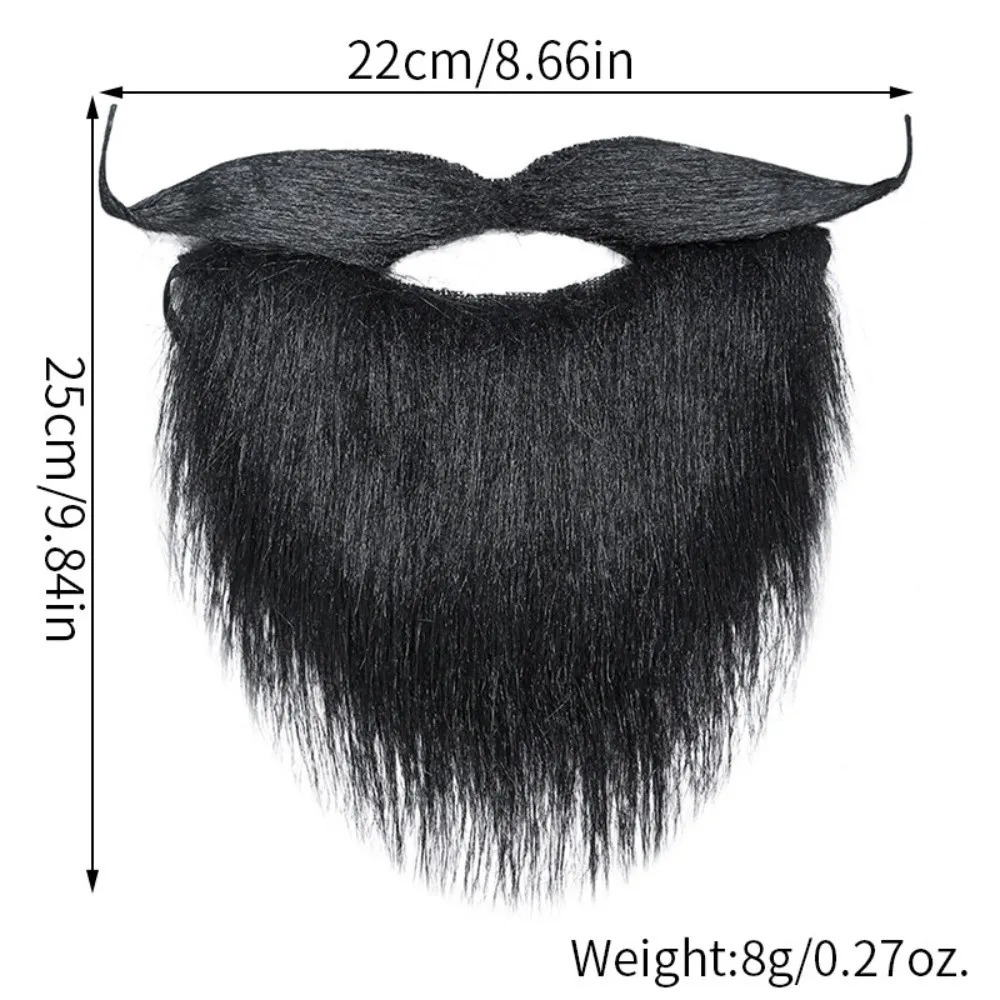 

Dress Up Artificia Realistic Fake Beard Funny Savage Halloween Fake Mustache Durable Cute Viking Braided Beard Hallomas Party