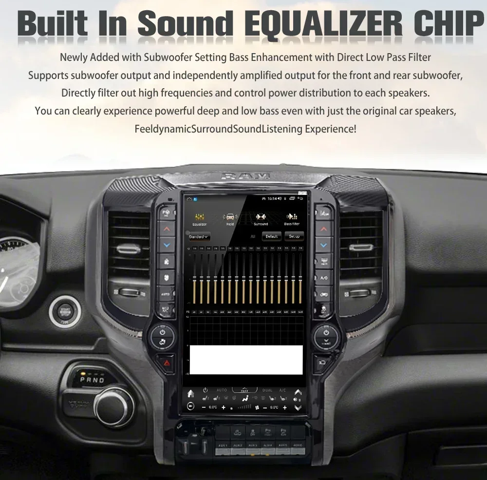 

13.6inch Android Screen Radio GPS Carplay Car Multimedia Video Player Stereo Navi Head Unit For Dodge Ram 2019 2020 2021 2022