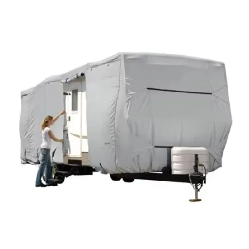 Four-Layer Non-Woven Dustproof RV Caravan Cover for Travel Trailers and RVs Car Cover Accessory
