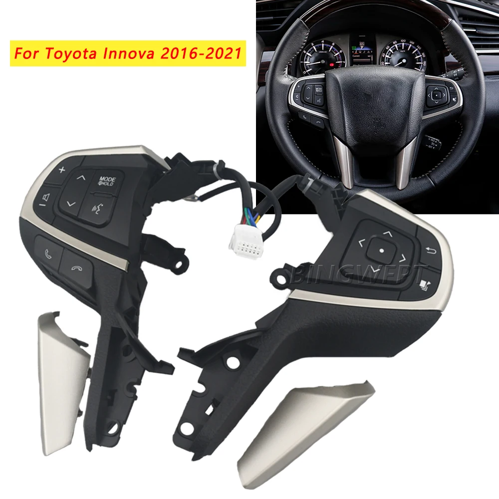 Steering Wheel Control Switch 84250-0K080 Audio Volume Cruise Control Buttons For Toyota Innova 2016 2017 2018 2019 2020 2021