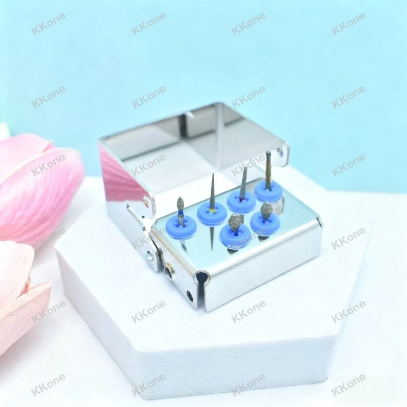 5Pcs Dental Metal Holder 6/8/12/30Holes Autoclave Sterilizer Case for Burs & Endo File Oral Care Tools Sterilization Storage
