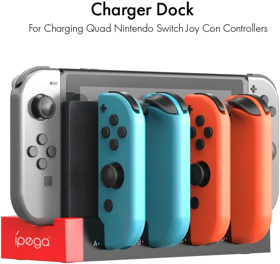 ل NS التبديل JoyCon جهاز شحن محور USB تحكم شاحن حوض حامل محطة حامل التبديل NS JoyCon لعبة شحن المحور