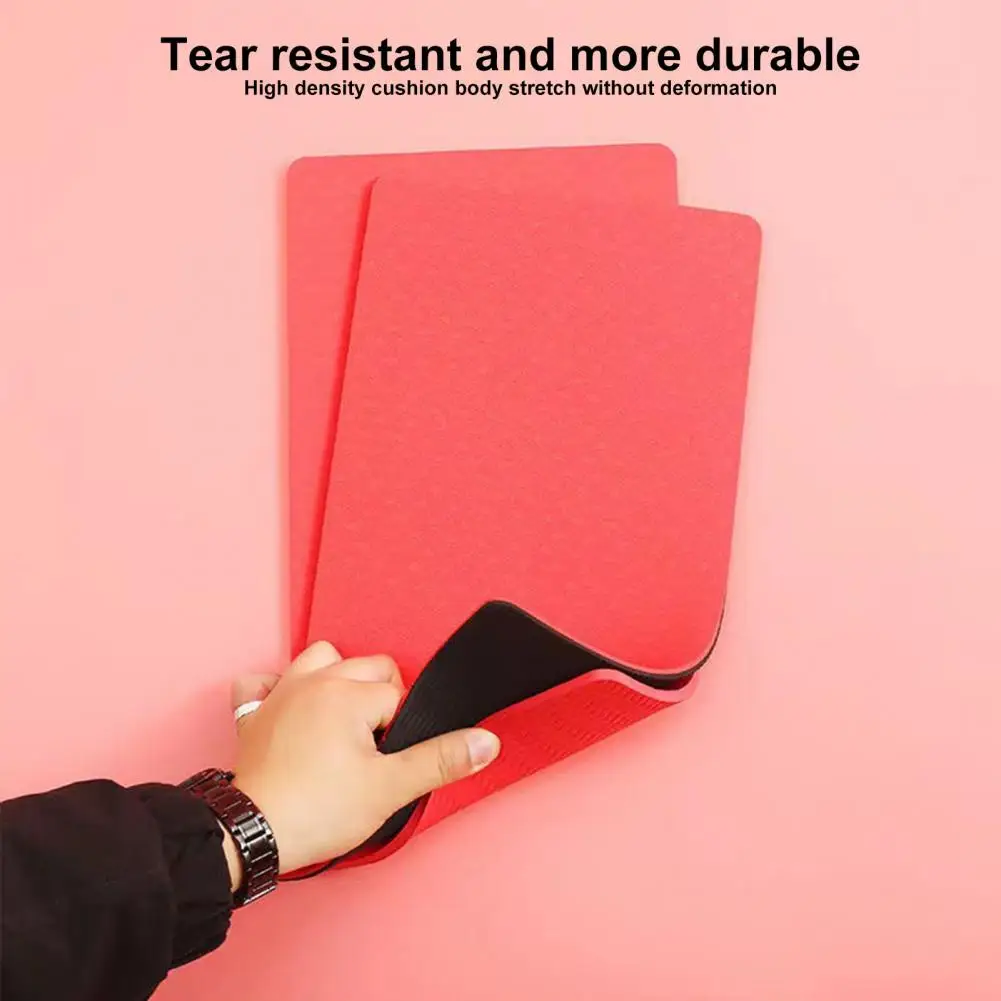 Portable Yoga Mat Thick Yoga Knee Pad Cushion For Exercise With Non-slip Texture Wear-resistant Material Knee Mat