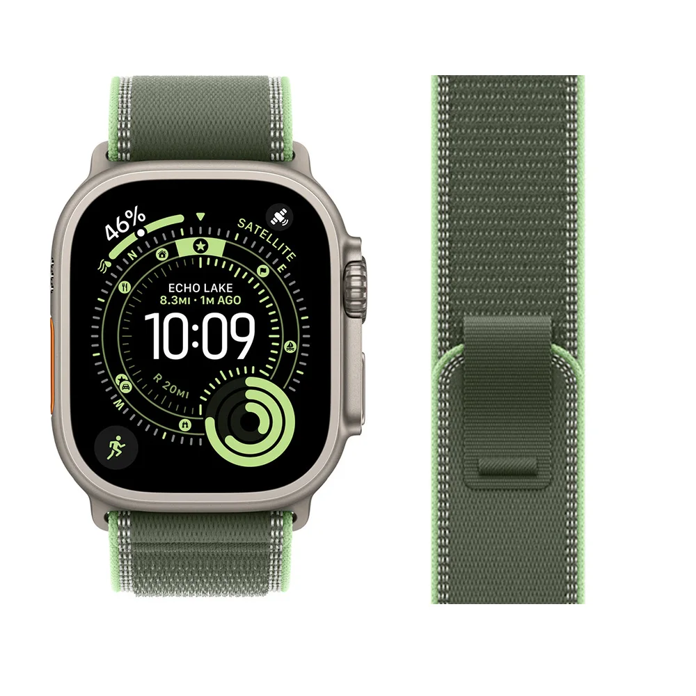 حزام حلقة تريل لساعة أبل الترا 3 باند 49 ملم سوار نايلون iwatch سلسلة 11 10 SE3 7 8 9 42/46/40/44/45 ملم Ultra2 Band #3
