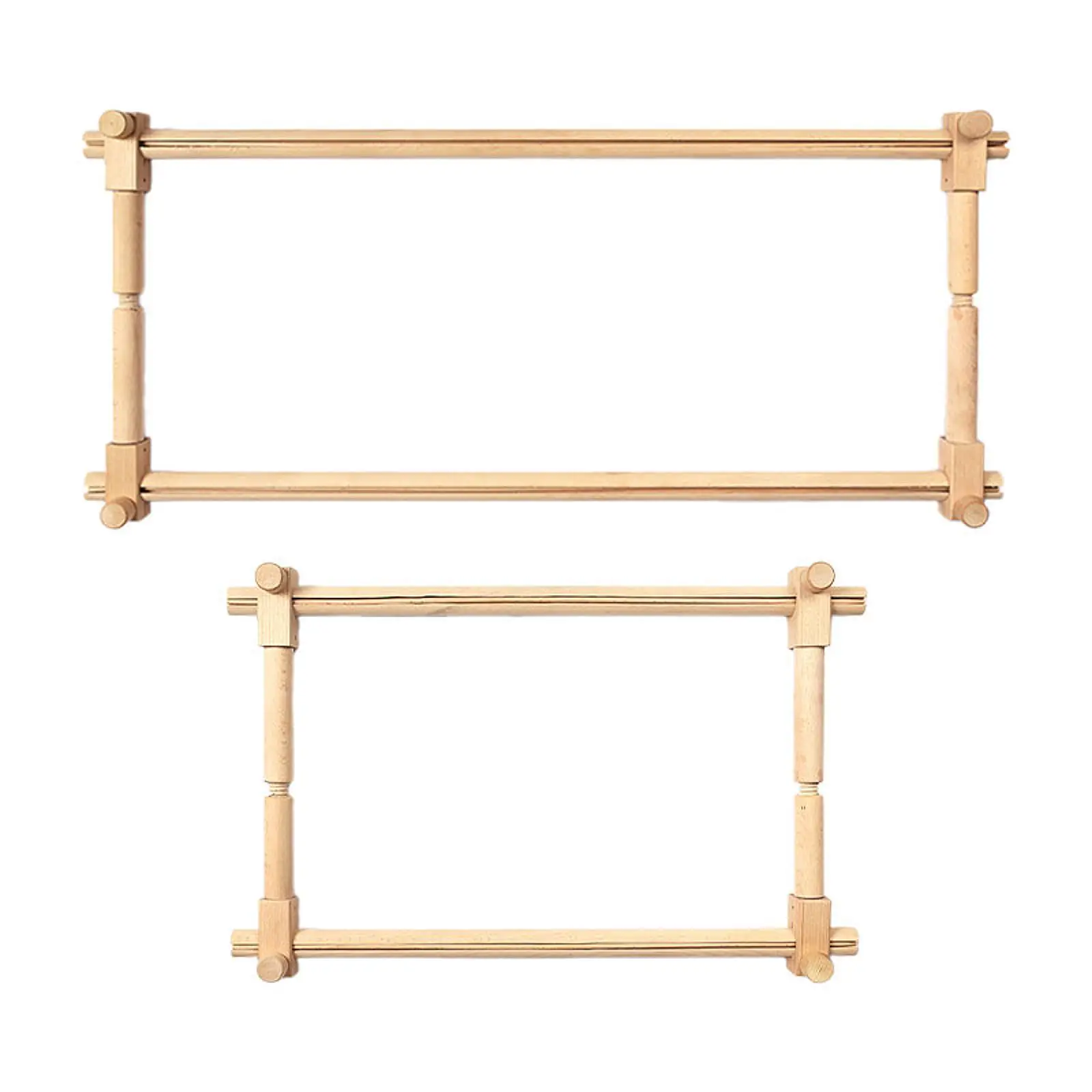 

Wooden Embroidery Scroll Frame Adjustable Holder Cross Stitch Hoop Set for Beginners and Adults Embroidery Supplies