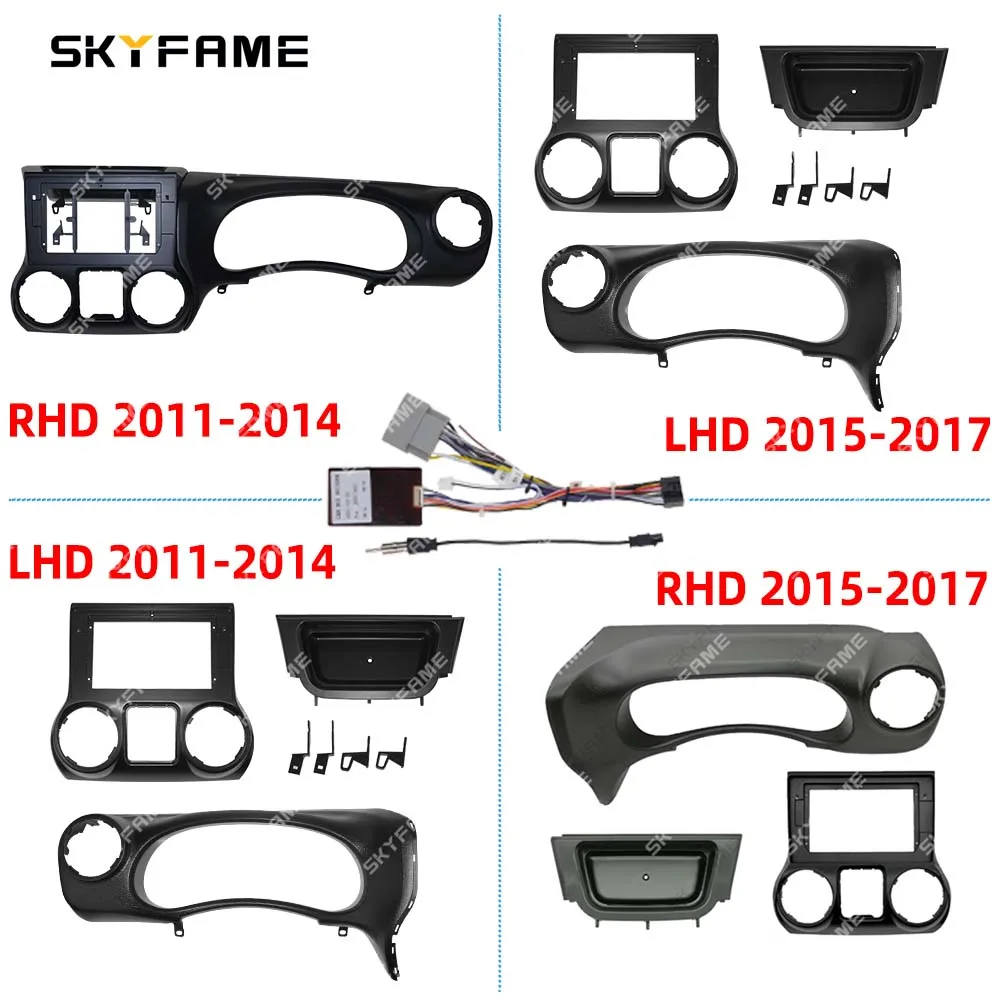 

SKYFAME Car Frame Fascia Adapter Canbus Box Decoder Android Radio Dash Fitting Panel Kit For Jeep Wrangler Rubicon