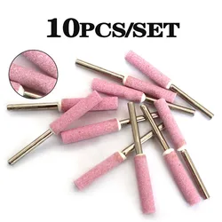 10PCS 4mm 4.8mm 5.5mm Burr Grinding Ceramic Chainsaw Sharpener Stone File Chain Saw Sharpening Carving Grinding Tools