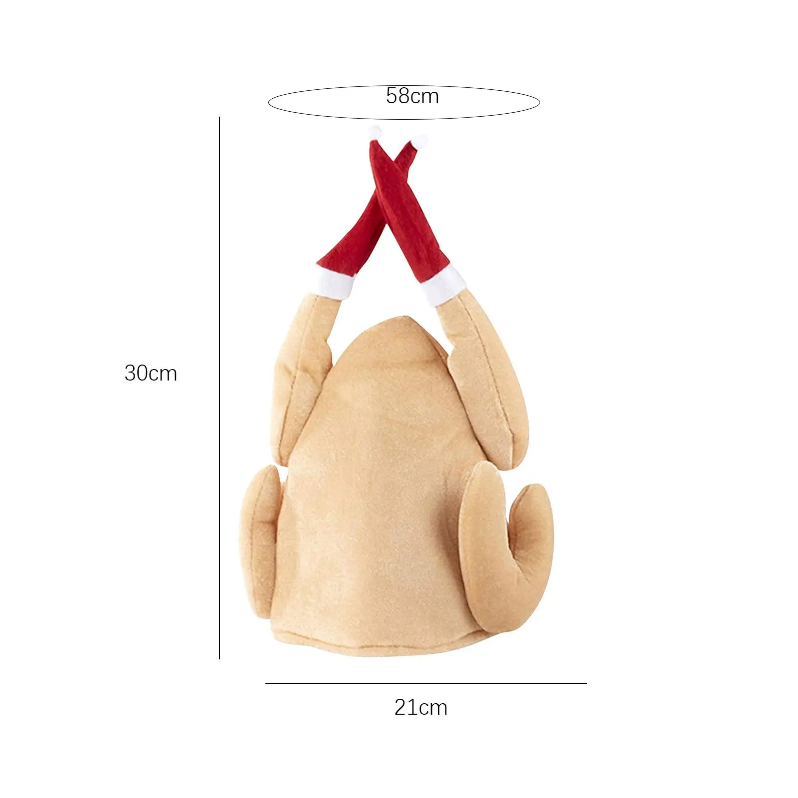 Kalkoenhoed Kostuums Accessoires Gekookte Kip Thanksgiving Day Hoeden voor Thanksgiving Dress up Rollenspel Carnaval Mannen Vrouwen