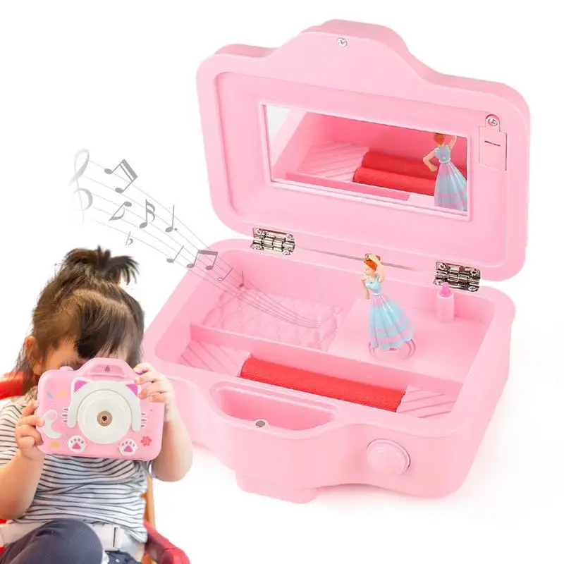 Giocattolo per fotocamera per ragazze flessibile per bambini giocattoli per fotocamera per bambini giocattoli per stelo in età prescolare proiettore con proiettore per carillon fotocamera per diapositive giocattolo