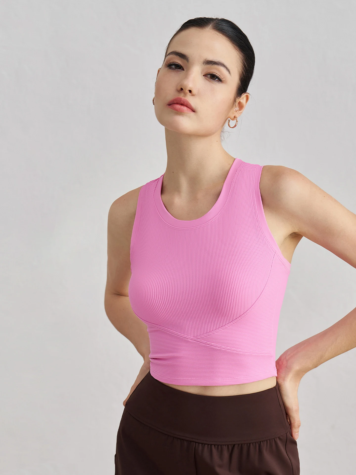 

Solid Color Women Cross back Fitness sport Bra high strength Tight Top Comprehensive Training Gym Yoga Underwear With Chest Pad