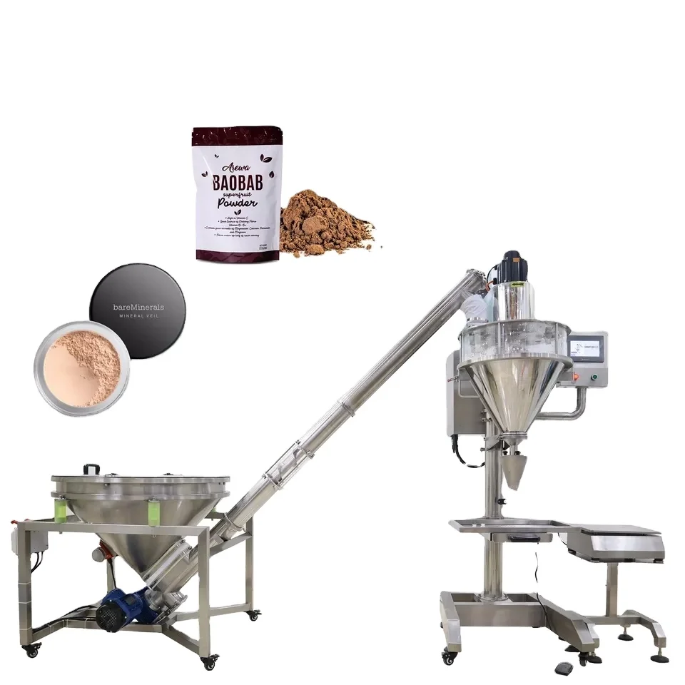 Automatic Feeder Screw Dry Powder Auger Filler Weighing Powder Bottle Filling Machine