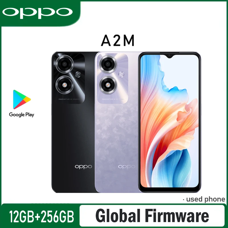Global Firmware OPPO A2M 5G Smartphone ColorOS 13.1 6.56-inch rear camera 13MP 5000 mAh 2A Dimensity 6020 used phone